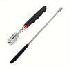 1pcs Portable Magnetic Pick Up Tool Extendable Telescopic LED Torch Magnet Rod For Repairing Shop