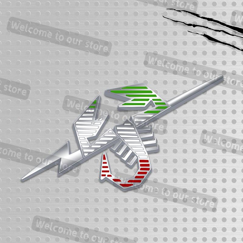 3D Metal Car Styling Scorpion Grille Emblem Decals Rear Trunk Body Badge For Abarth 500 Punto Bravo Tipo Panda Doblo 1100 124