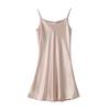 Sexy Silk Satin Night Dress Sleeveless Nighties Ladies V-neck Nightgown Nightdress Plus Size Sleepwear Nightwear for Women