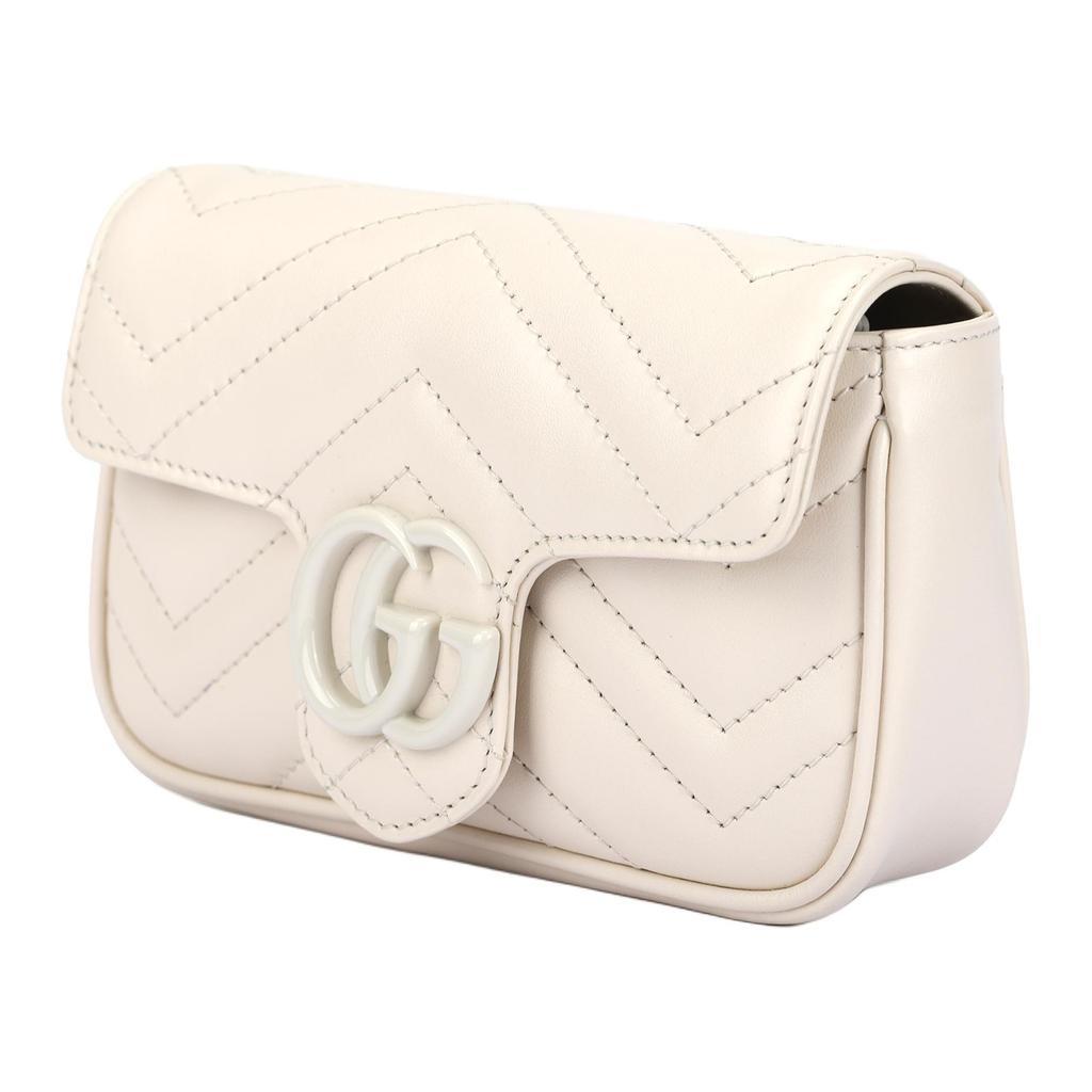 Gucci Сумка-пояс GG Marmont Белая Женские Сумки через плечо 699757-UM8KV-9022