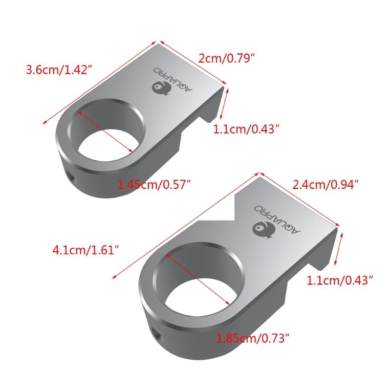 Зажим для водопроводной трубы из алюминиевого сплава для аквариума, зажимы для крепления фона X3UC