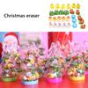 230Pcs Cartoon Christmas Erasers In Bottle Small Rubber Erasers for Kid Student Game Reward Christmas Stocking Fillers