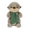 New Simulated Scarf Otter Plush Toy Doll Doll Sleeping Pillow Rag Doll Children's Birthday Gift