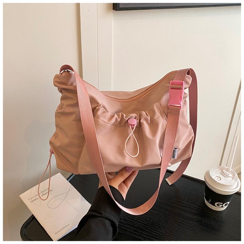 Нейлоновая ткань большая вместимость сумка-тоут женская новая универсальная плиссированная дорожная сумка на плечо мессенджер весна