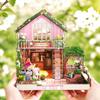 Кукольный домик DIY Миниатюрный набор с мебелью Деревянные поделки Игрушки Хобби Украшение Мини-модель дома