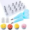 15 Heads, Cream Baking, Stainless Steel, Piping Nozzle Tool, EVA, Cake Decoration, Complete Set, Plastic Parts Boxed