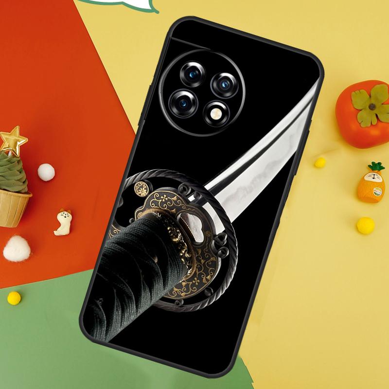 Японская самурайская катана Задняя крышка для OnePlus 13 15 13R 13T 12 12R 11 10 10T 8T Nord 5 CE 4 2 3 Lite N20 N30 Чехол