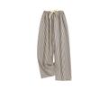 Women's Casual Fashion Sleep Pants Striped Loungewear Pants Wearable As Outerwear High-Waisted Pants