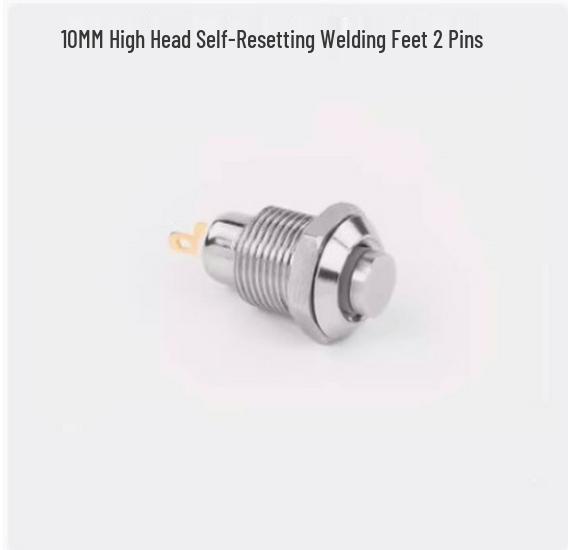 8/10mm Dustproof Metal Button: Self-Reset/Self-Locking Mini Switch with Light