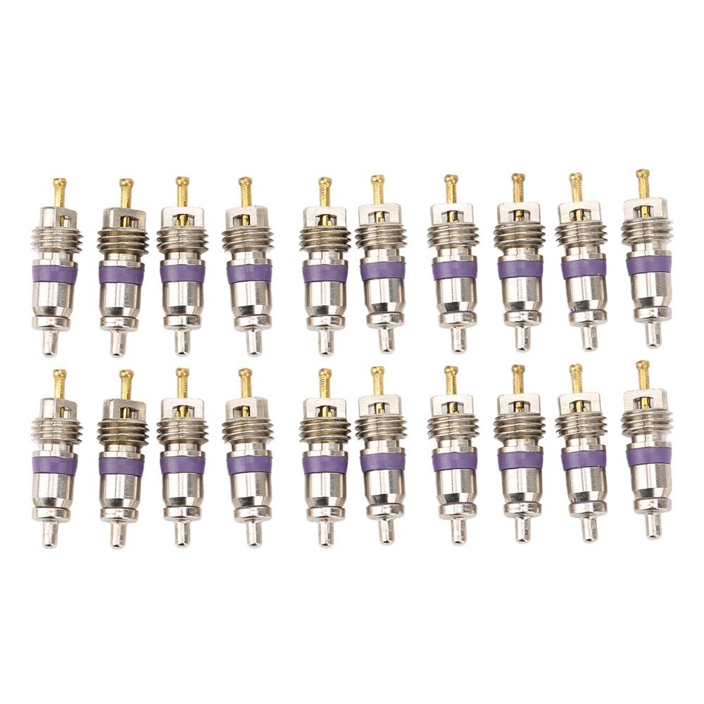 20PCS Multi Sizes Car Air Conditioning Valve Core A/C Schrader Valve Core Auto Shop