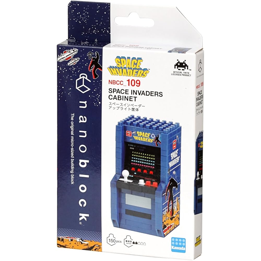 Kawada Nano Block Space Invader Вертикальный шкаф 2x10,5x18 см для возраста от 12 лет Набор для сборки интерьерного хобби