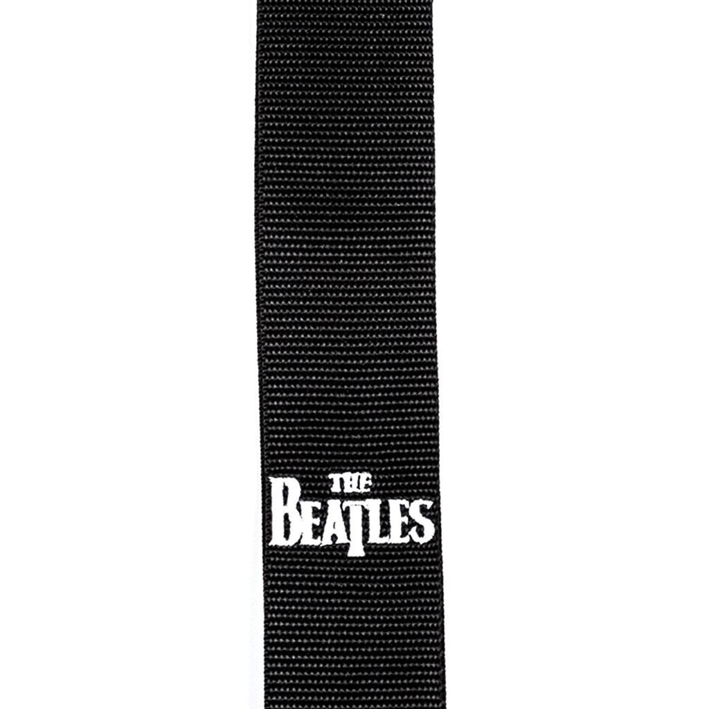 Guitar Strap The Beatles Black Guitar Strap PWSBT100 D'Addario Poly-pro []