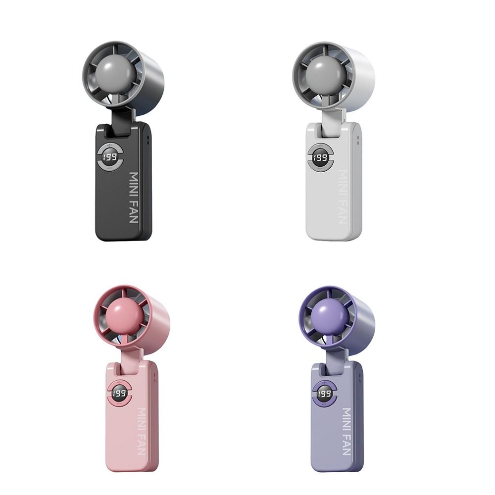 High-Speed Foldable Handheld Fan Portable Small Electric Fan Pocket Turbo Fan Camping