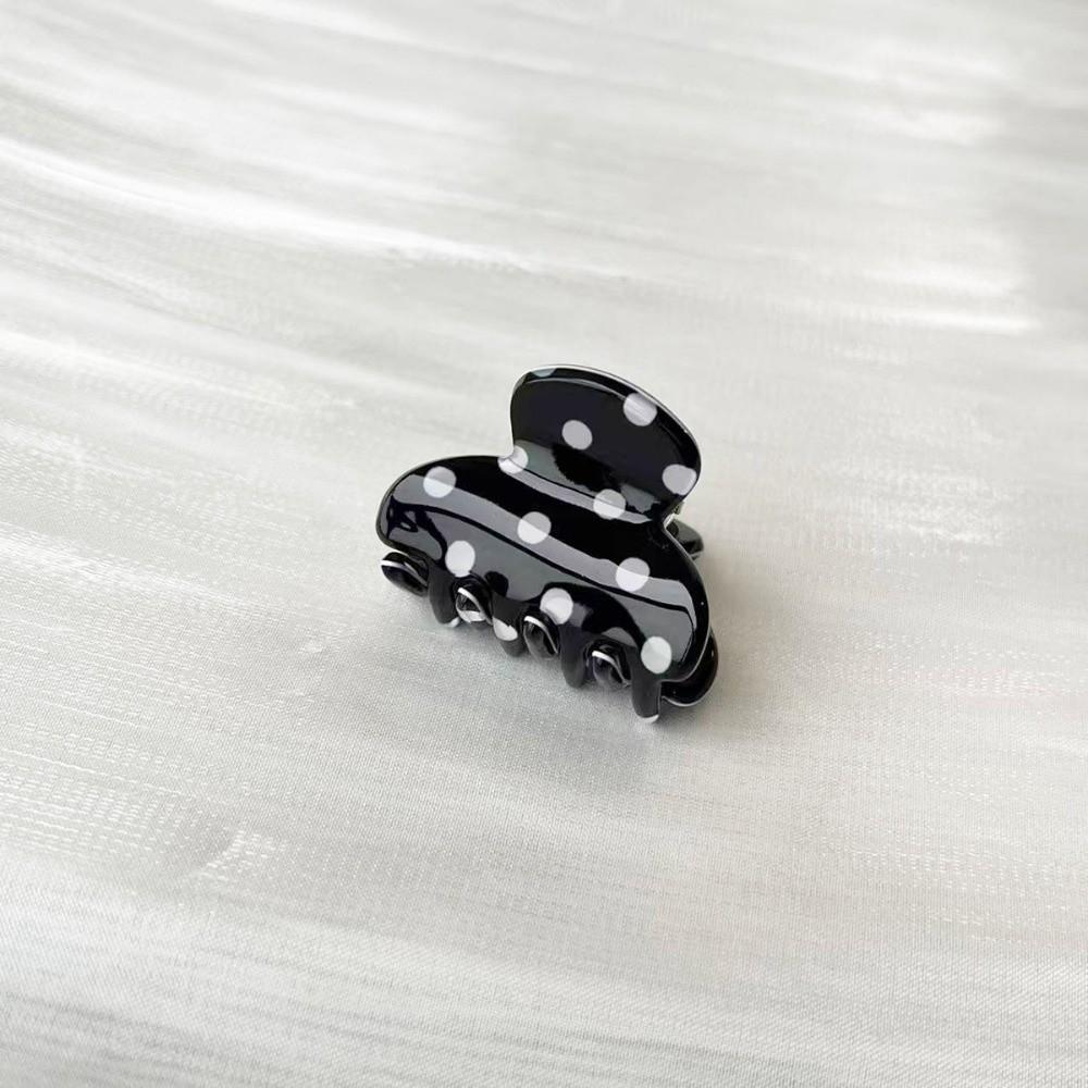 Cute Mini Hair Clips Small Acrylic Hair Clamps Fashion Polka Dot Hair Claw  Baby Hair