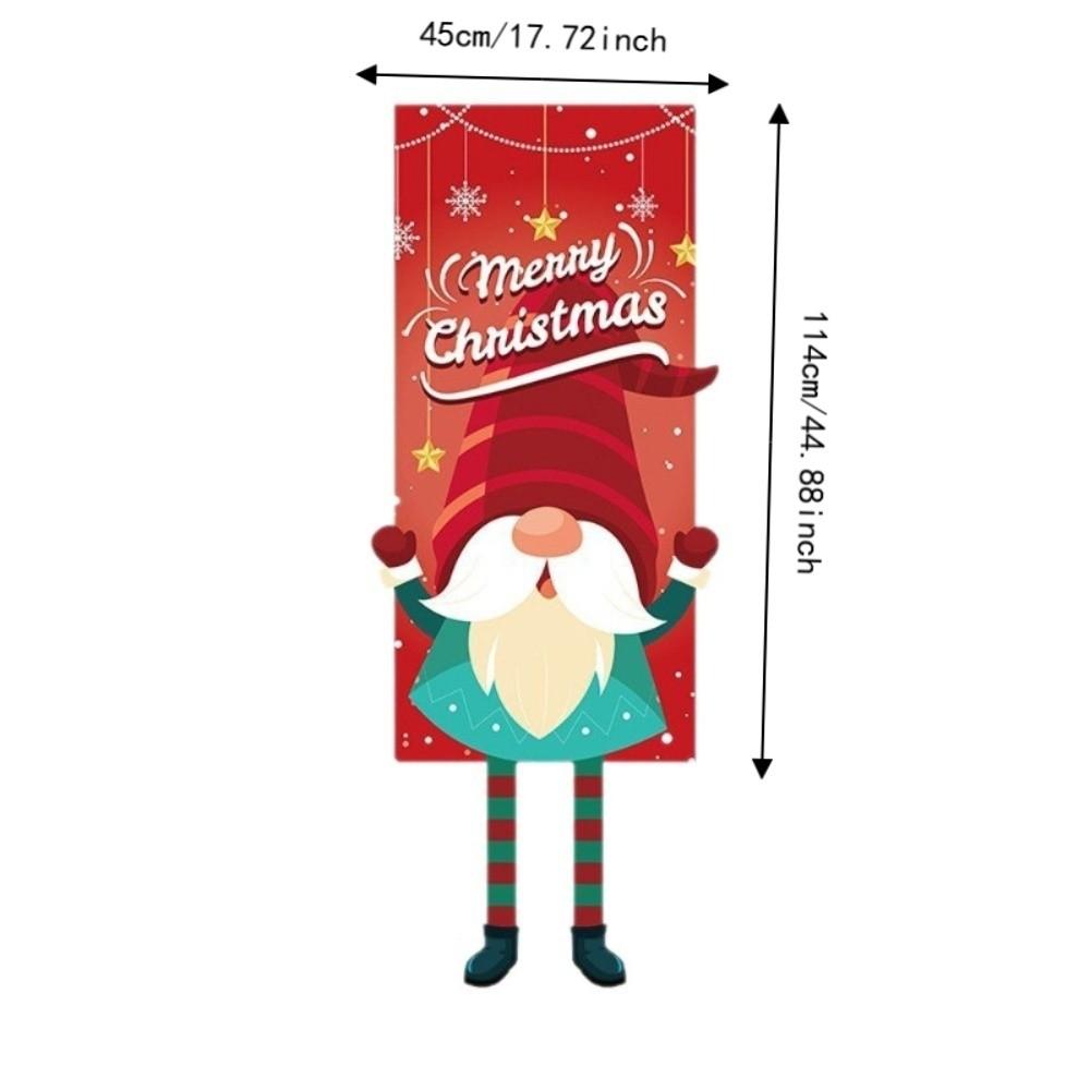 Snowman Christmas Hanging Flag Santa Claus Xmas Banner Home Decor Christmas Decorations Home