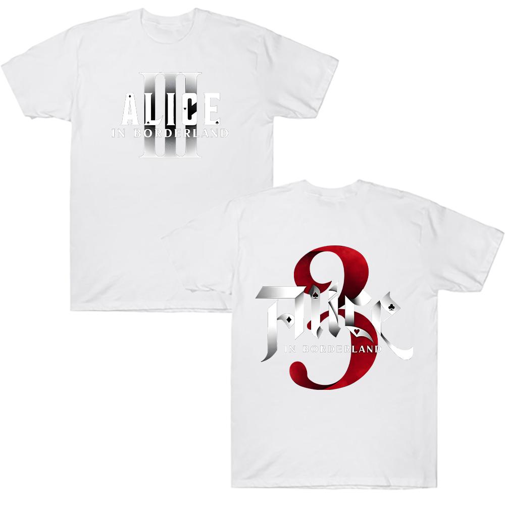 Alice in Borderland 3 Cotton T-shirt Suitable for Both Men and Women, Men's Short-sleeved T-shirt, Fashionable Y2K T-shirt