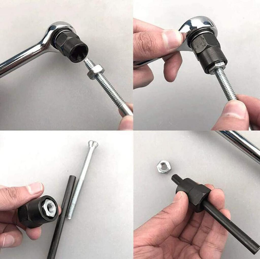 10 шт. шестигранный инструмент для снятия гаек и болтов 9-19 мм с коробкой для снятия поврежденных, мертвых, ржавых, закругленных болтов