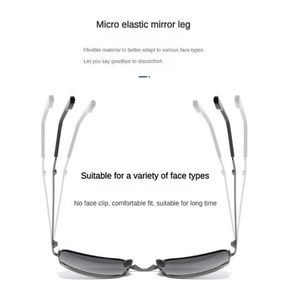 Складные фотохромные солнцезащитные очки для мужчин, очки для ночного видения при вождении, для дня и ночи