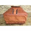 Leather Extra Large Bag Backpack Rucksack Vintage Messenger Goat Laptop Brown