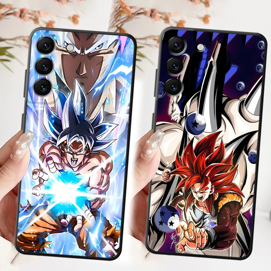 Чехол-бампер Goku D-Dragon Balls Черный Мягкий Чехол для Телефона для Samsung Galaxy A36 A32 A23 A53 A35 A51 A73 A22 A52 A25 A71 A26 A72 A24 A55