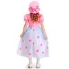 Pink Polka Dot Princess Costume Girls Halloween Party Cosplay Dance Outfit Ages 3-8 Years