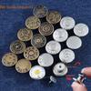 5pcs Detachable No-Sewing Metal Button Waist Adjust Pants Pins Portable Jeans Buttons