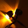2pcs Old School Motorcycle Blinkers Amber Mini Bullet LED Turn Signals Brake Running Lights Turn Signals Indicators