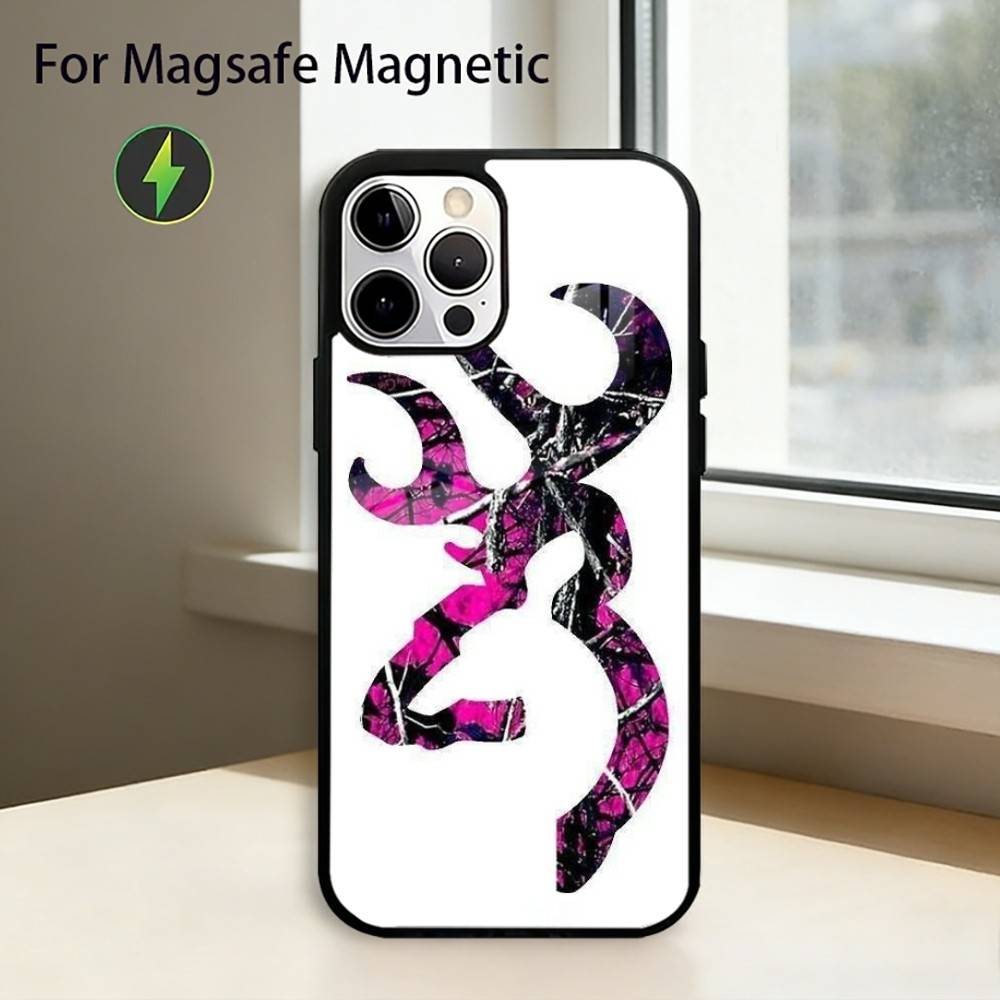 Cool B-BrowningS Phone Case For iPhone17,16,15,14,13,12,11 Plus,Pro Magnetic with Magsafe Wireless Charging