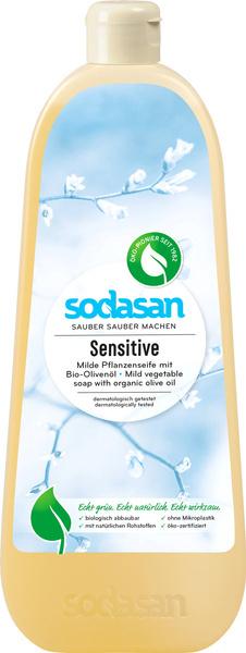SODASAN Vegetable Liquid Soap SENSITIVE WITH OLIVE OIL 1