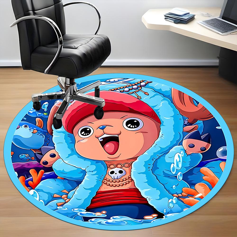 Тони Тони Чоппер One Piece Круглый ковер для офиса, Под офисные стулья Спальня Гостиная Домашний декор a0908190