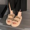 Fur Shoes Womens Slippers Outdoor Luxury Slides Pantofle Platform Plush Soft Designer Fashion Woman's Slippers Zapatos Mujer