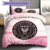 Miami CF Pattern Bedding Home Decoration Birthday & Festival Gift (1 * duvet cover + 2 * pillowcase, without core)