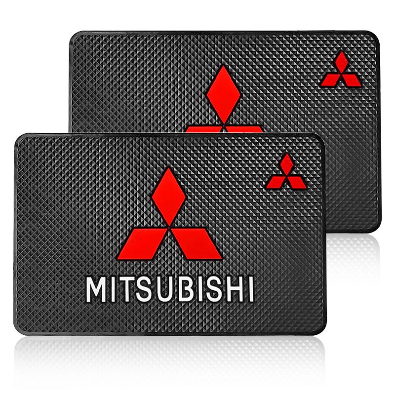 Car Mobile Phone Mat Dashboard Mat Rubber Mat  Non-Slip Pad For Mitsubishi Outlander Lancer 10 ASX RALLIART Eclipse L200 Pajero