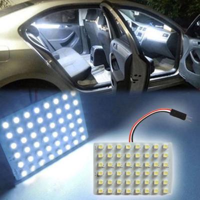 48 светодиодов T10 4 Вт 12 В Белый свет Автомобильные салонные панельные светильники Купольная лампа Лампочка KTY