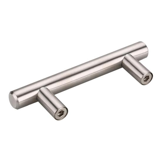 Практичная полая Т-образная ручка из нержавеющей стали 12 мм для кухонного шкафа