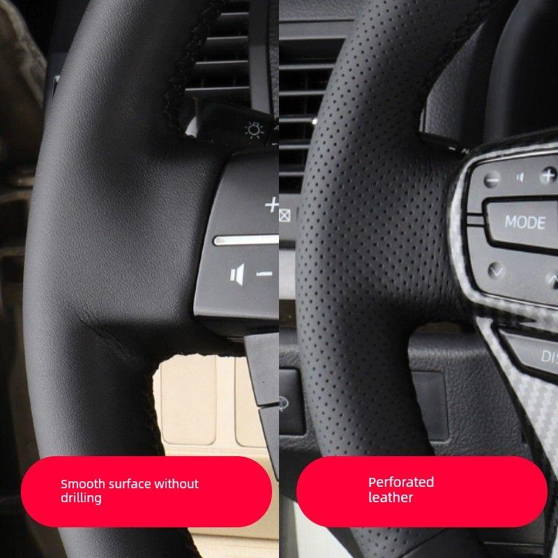 for Cheetah Car Steering Wheel Cover, Genuine Leather Hand-Stitched, 17 Models, 18 and 19 Years, Cheetah Cs9 Special Full-Cover Steering Wheel Cover