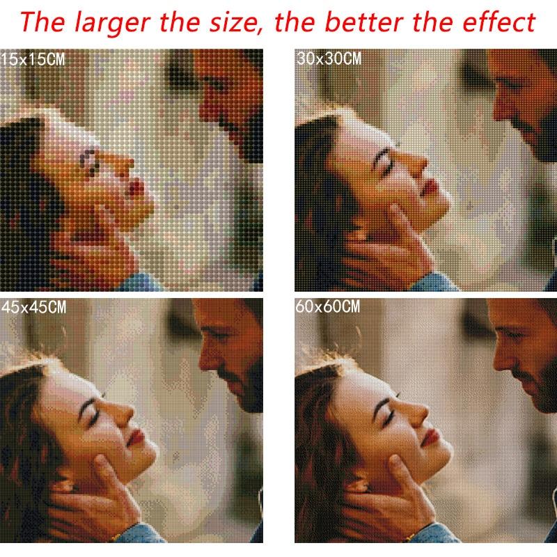 DIY Portrait 5D Diamond Painting Full Round Drill Resin Cartoon Diamont Embroidery Cross Stitch Wall Art Home Decor Gift