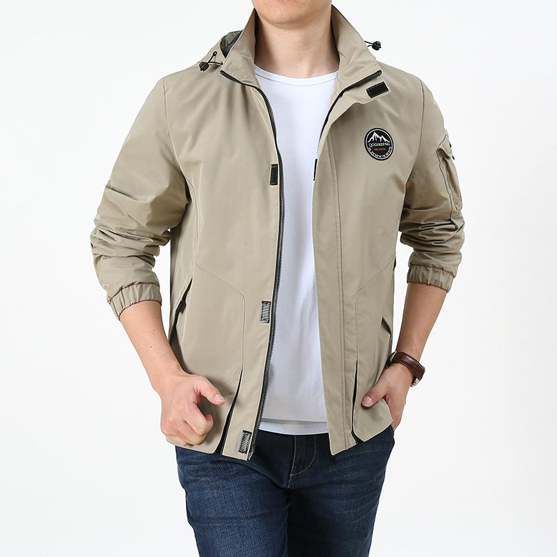 Мужская водонепроницаемая и дышащая куртка для альпинизма, повседневная куртка для активного отдыха, свободная куртка больших размеров, мужская