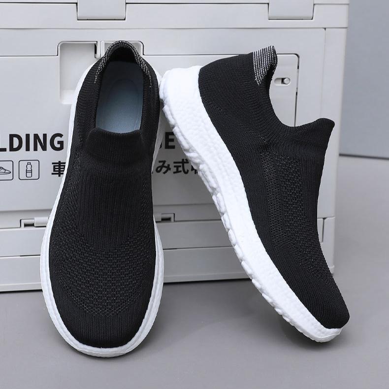 Мужские кроссовки, удобные кроссовки, легкие, дышащие, вязаные, мокасины, сетчатые, спортивная обувь для ходьбы, повседневная, для тренировок, тенниса