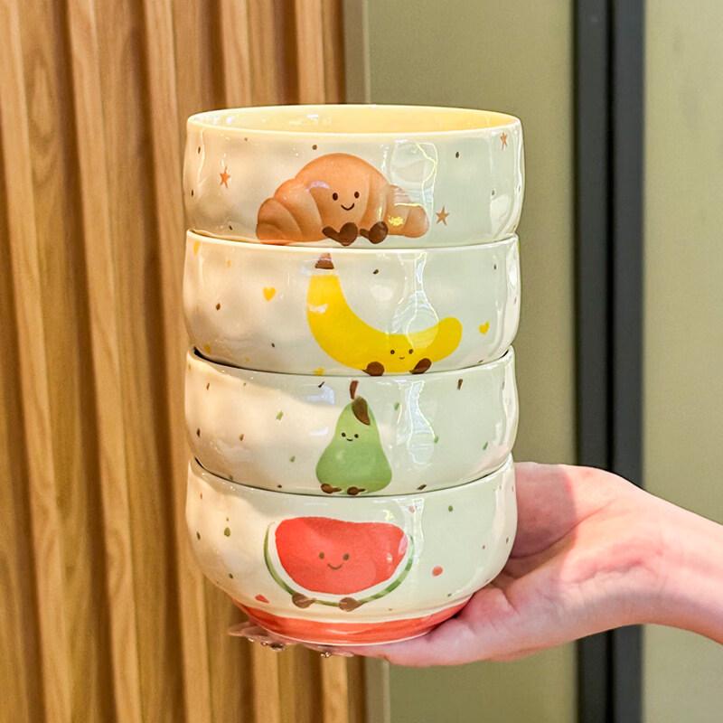 Керамическая рисовая тарелка Yuzhuxun с фруктами