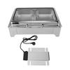 9L Электрическая плита для шведского стола с визуальным термостатом из нержавеющей стали для отелей и ресторанов