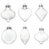Многоформенные пластиковые пустые шаровые подвески микро-ландшафтный дизайн прозрачный контейнер рождественские елки подвесные украшения принадлежности