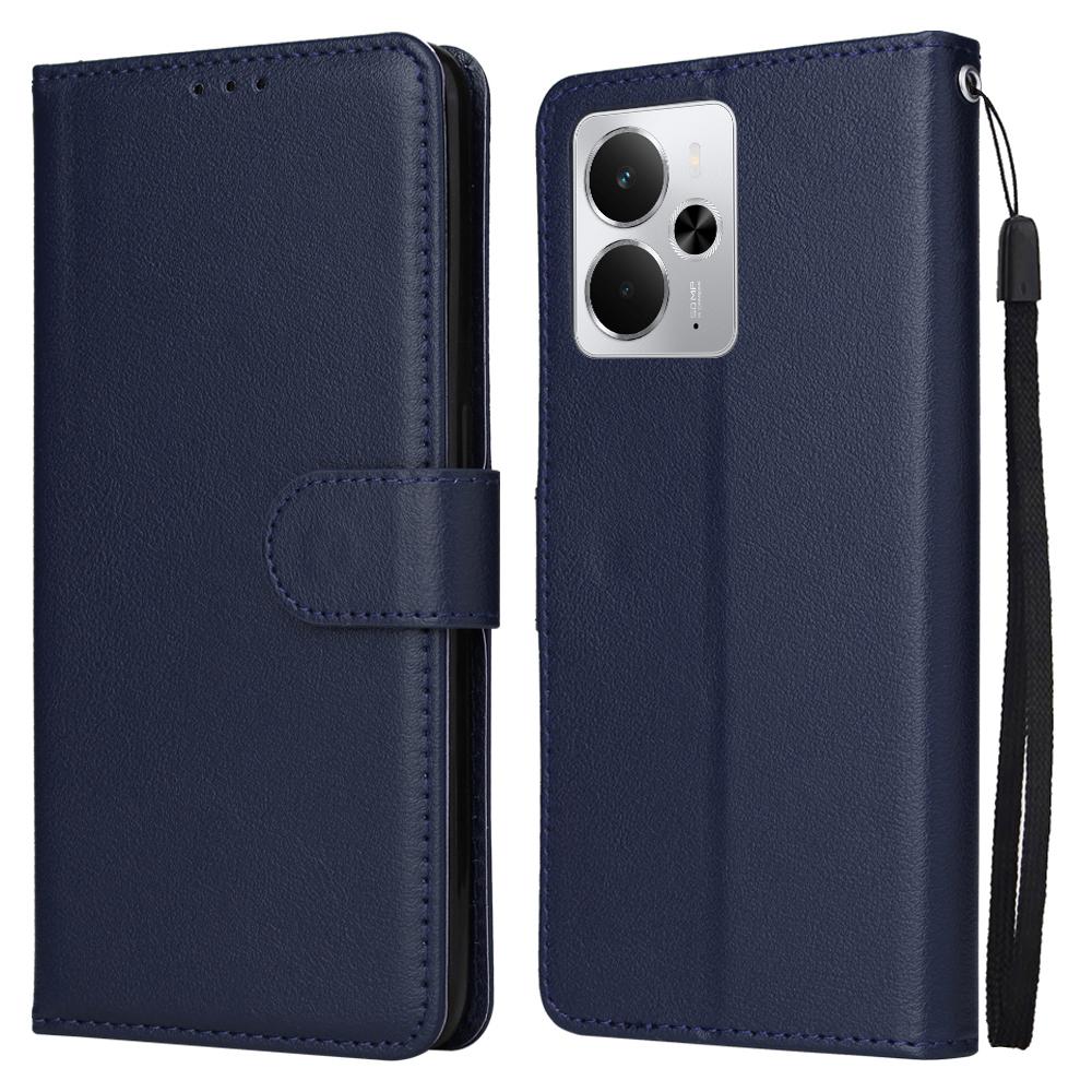 Чехол для телефона для Realme 14 5G/Neo7x 5G/P3 5G/14T 5G, Кошелек Подставка Вид Обложка из ПУ кожи с ремешком на запястье