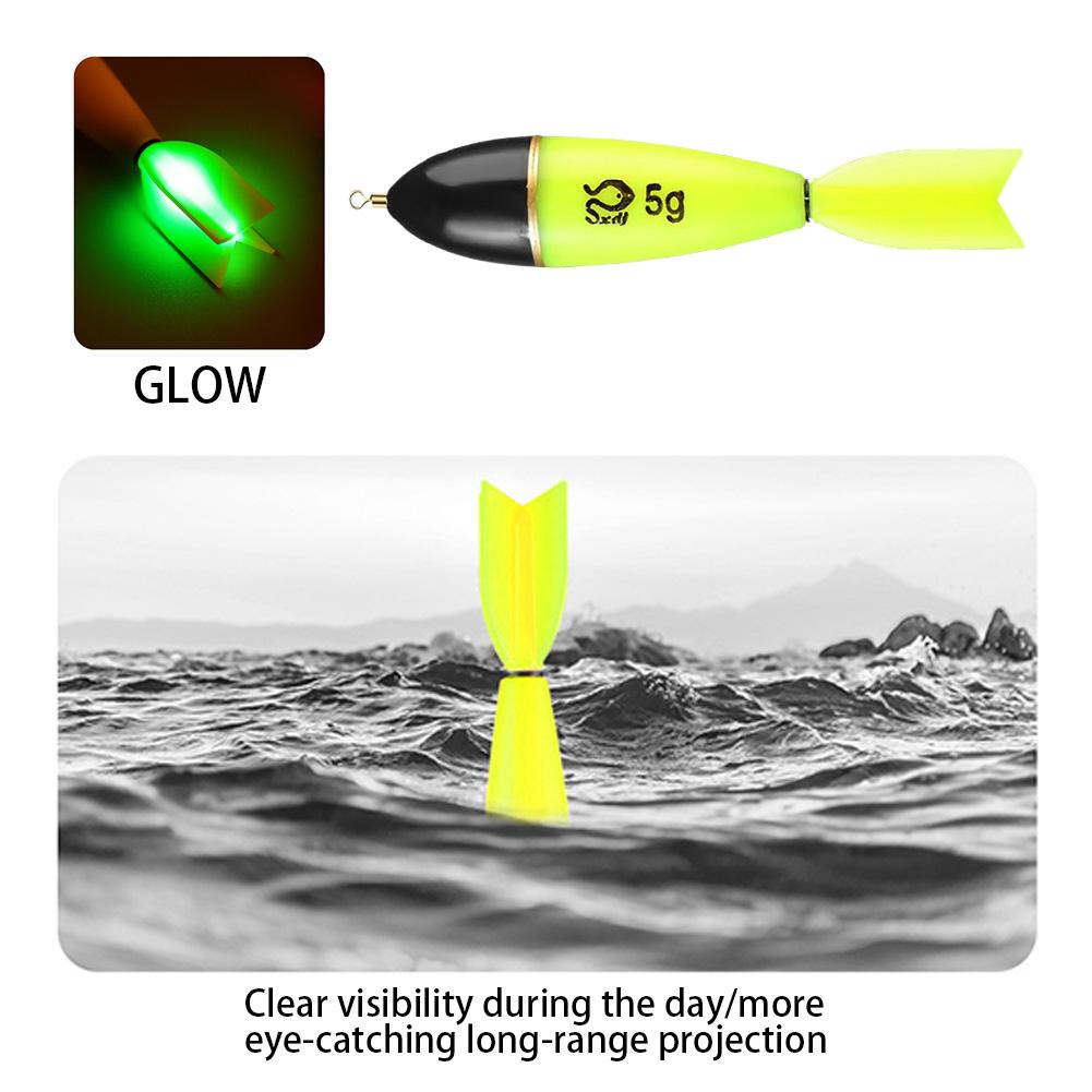 1-5pcs Fishing Floats Luminous Fishing Accessories Fishing Night Float Night Fishing Light Up Bobbers for Sea Ocean Rock Fishing