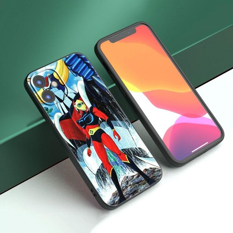 Чехол для телефона UFO Robot Grendizer для Apple iPhone 14 13 12 Mini 11 Pro Max 7 8 XR X XS 7 8 Plus SE 2020 2022 черный чехол