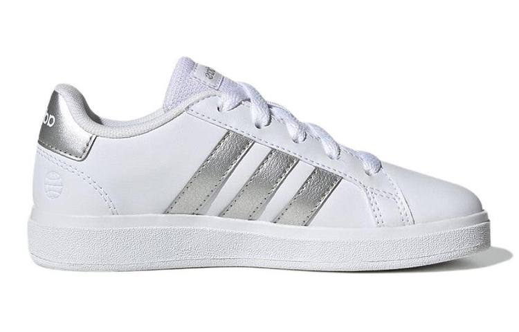 adidas Grand Court 2.0 для больших детей 'Белый Матовый Серебристый' GW6506