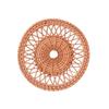 Nordic Styles Handwoven Rattan Flat Wall Basket Elegant Hanging Wall Decors Home Decoration Ornament for Modern Interior