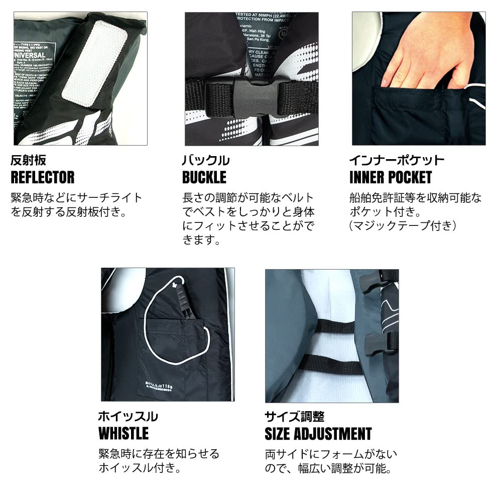 Shell Life Vest RED UNIV 116277 [J-FISH] JLV-405