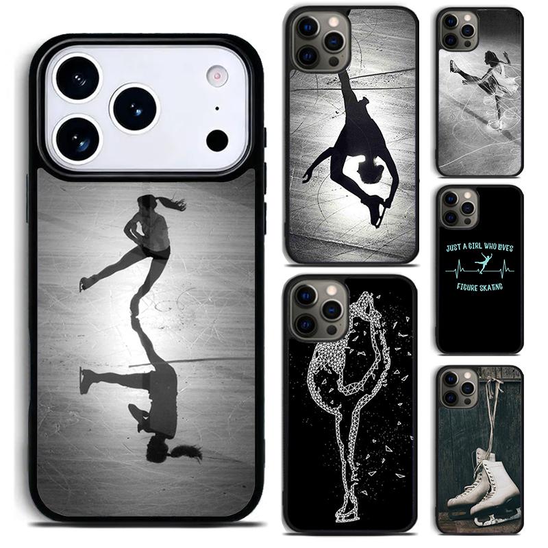 Чехол для телефона с изображением фигурного катания и танцев для iPhone 17 16 15 Pro Max Air 14 13 12 11 Plus Ударопрочный чехол