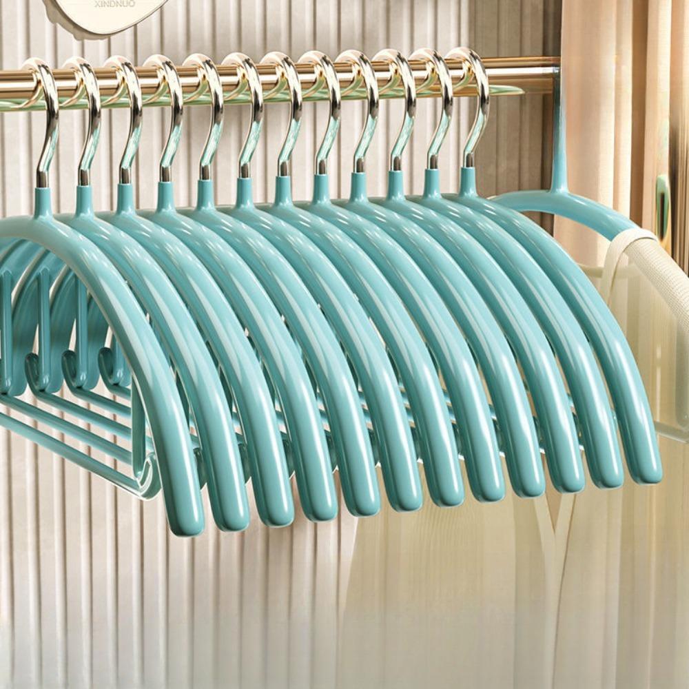No Hangers Sweater Clothes Hangers Shoulder Bump Duty Coat Hangers Non Slip Pvccoating Metal Hangers For Sweaters Suits Dresses Jackets